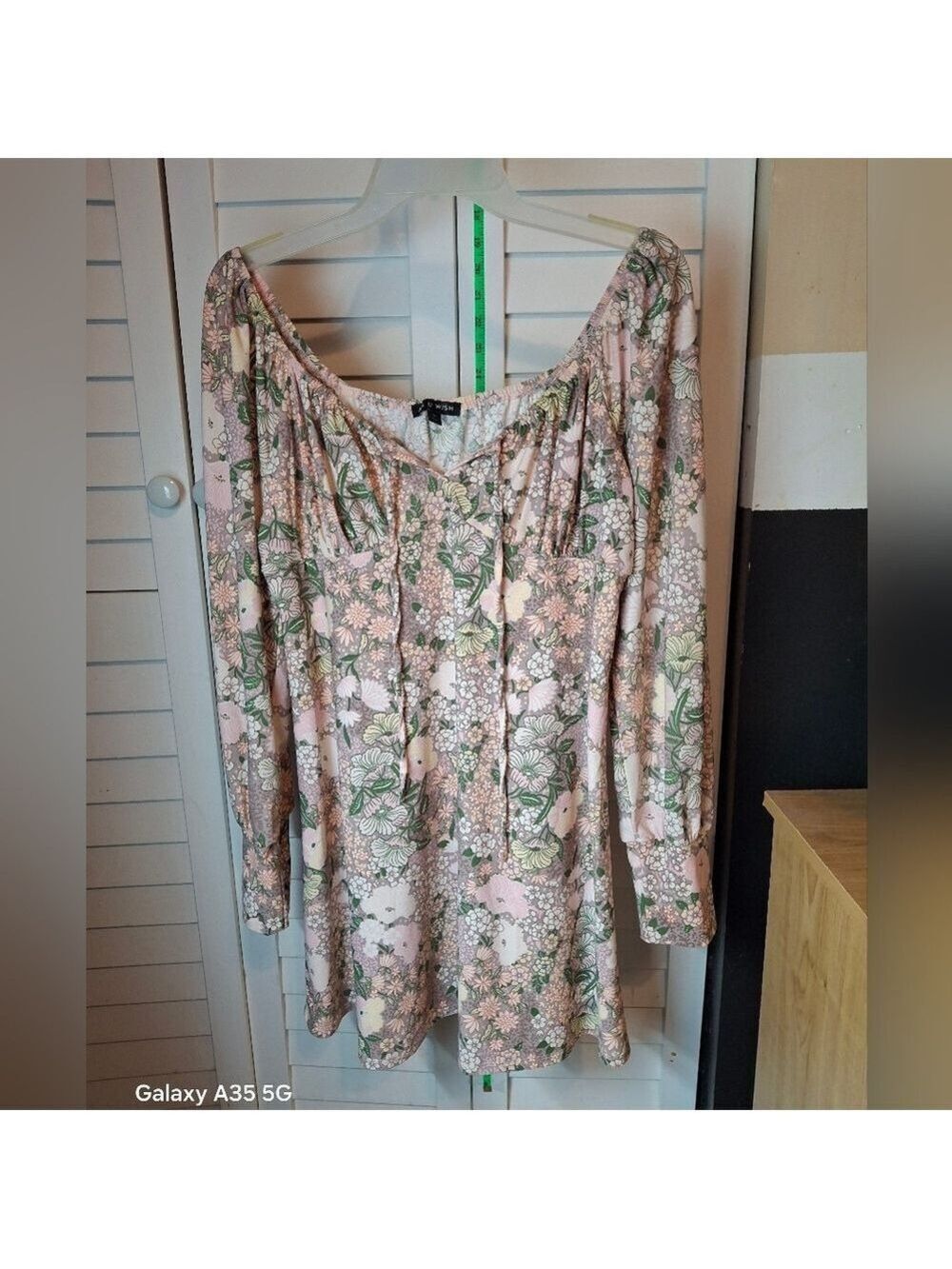 As U Wish Floral Patterned Dress Sz M